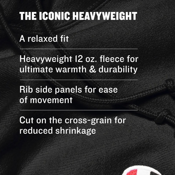 CHAMPION Men’s Reverse Weave Hoodie, C Logo Oxford Gray X-Small New with… - Picture 6 of 16